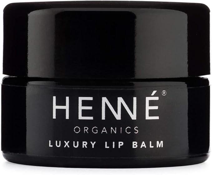 Henné Organics Luxury Lip Balm - Natural and Organic Moisturizer - 0.35 Ounce Jar