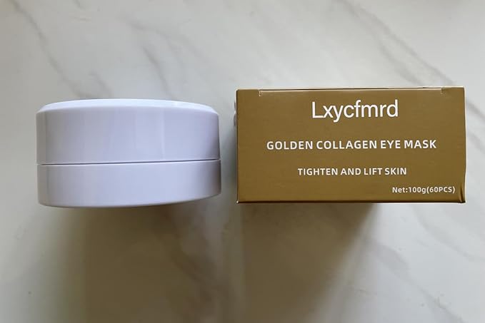 24K Gold Under Eye Masks, Eye Masks for Dark Circles, Anti Wrinkle Under Eye Gel Pads, Eye Mask for Puffy Eyes, Skincare | 60 Pieces/30 Pairs