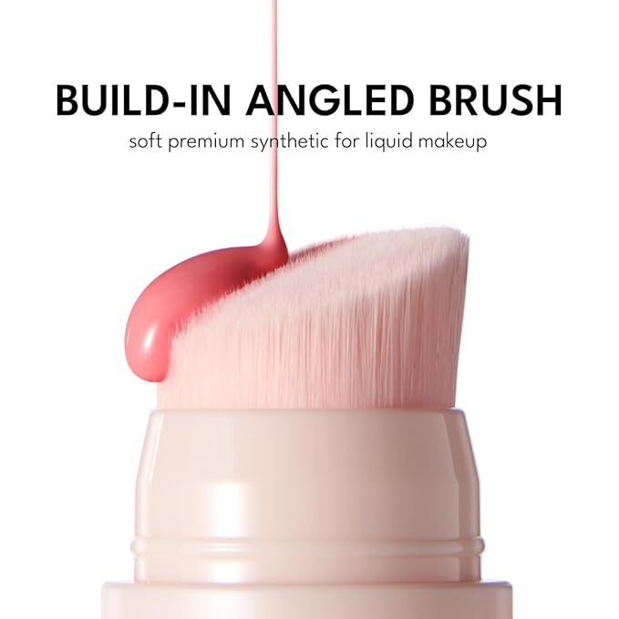 Liquid Cream Blush Stick Makeup for Cheeks | Build-in Brush - Application & Blending in One #L001 + #L002