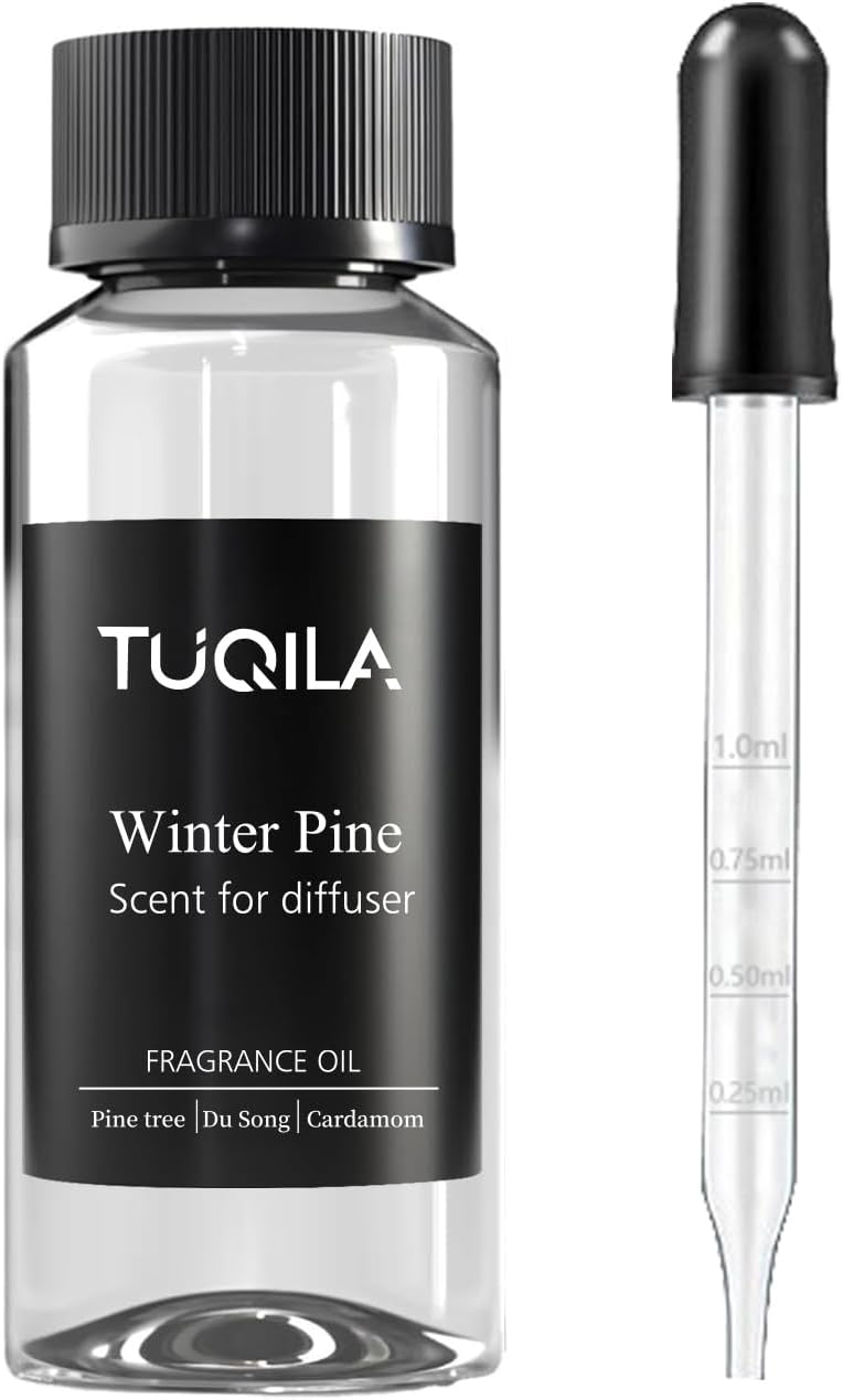 Hotel Waterless Diffuser Oil Winter Pine, Essential Scent Oil Usage Cold Air Waterless Diffuser, Luxury Scents Oils Fragrance Bottle120 ML Home Natural Flavour