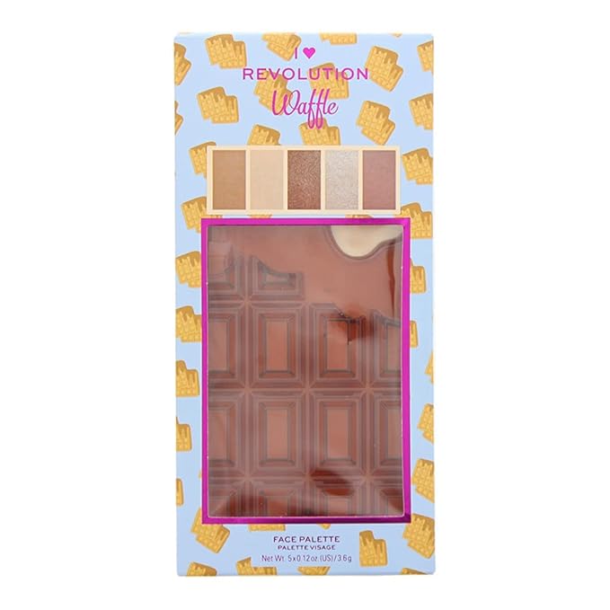 I Heart Revolution - CHOCOLATE FACE PALETTE - Contouring palette - WAFFLE