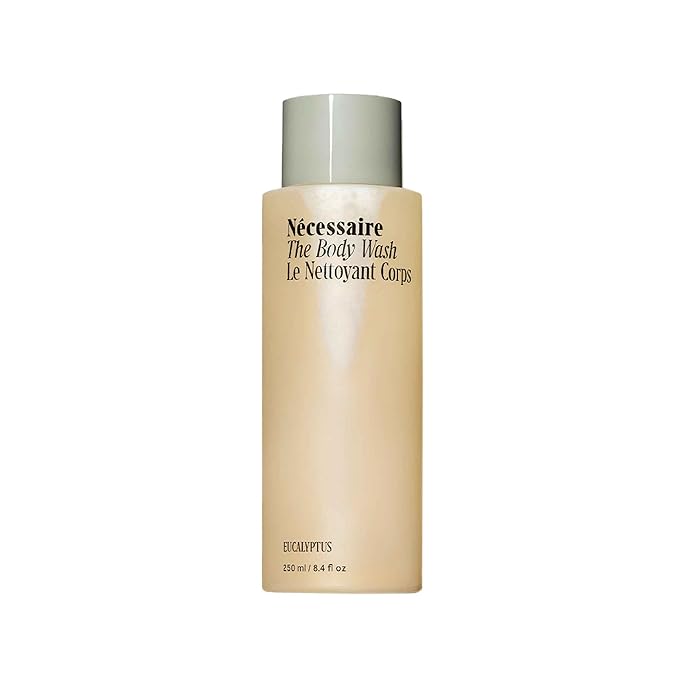 Nécessaire The Body Wash Eucalyptus - Natural Body Wash for Women & Men, Replenishing Shower Gel with Niacinamide, Vitamin C/E + Omega 6/9. Oil-In-Gel Cleanse, 8.4 fl oz.