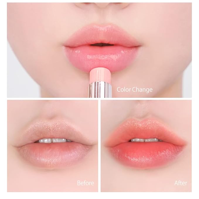 Sparkle Cute Changes Color Lip Balm #03 Swan Lake｜Colored Lip Cream Lip Gloss, Glitter Lip Care Lip Pack Birthday Gift Glitter Gift Sequin Shiny Spangle Lipbalm crema de labios de color