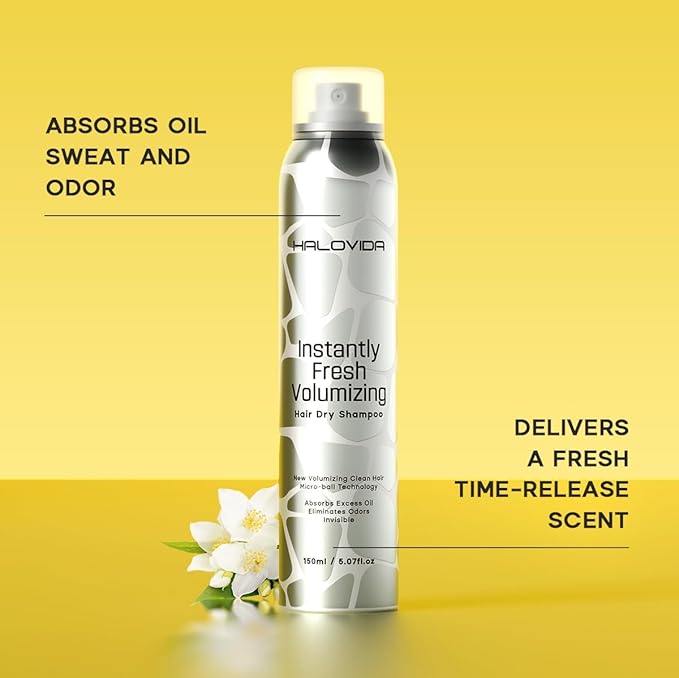 Dry Shampoo for Women, No White Residue Instantly Fresh Shampoo Spray, Absorb oils, Refreshing Volumizing Hair Dry Shampoo 5.07 FL.OZ (Pack of 4)