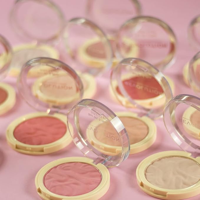 Revolution Beauty, Blusher Reloaded, Pressed Powder Face Blusher, Highly Pigmented & Long Lasting Formula, Pink Lady, 0.26 Oz.