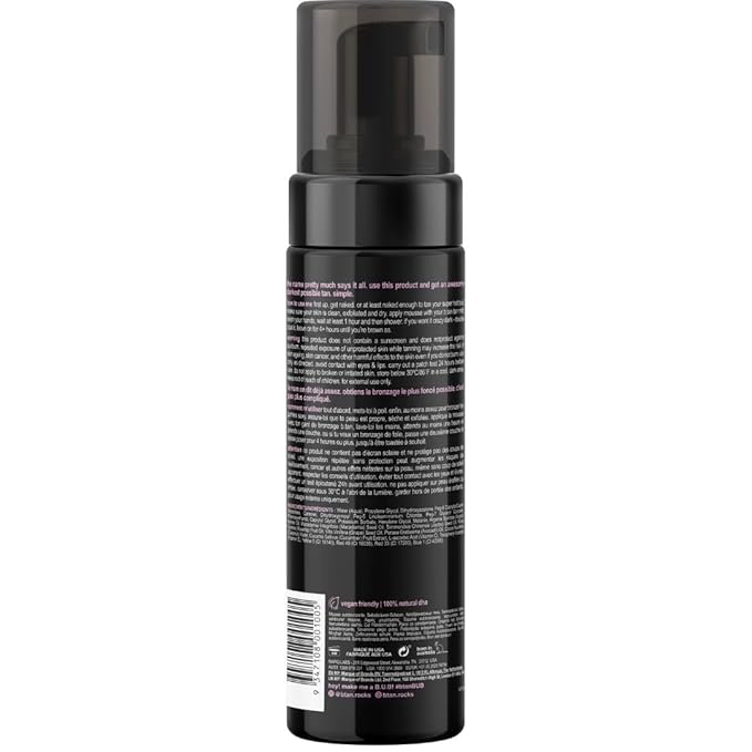 b.tan Dark Self Tanner Kit | Get The Darkest Tan Possible Bundle - Best Dark Self Tanning Mousse w Mitt Applicator, 1 Hour Sunless Tanner, Fast Bronzing Glow, No Fake Tan Smell, Vegan, 6.7 Fl Oz