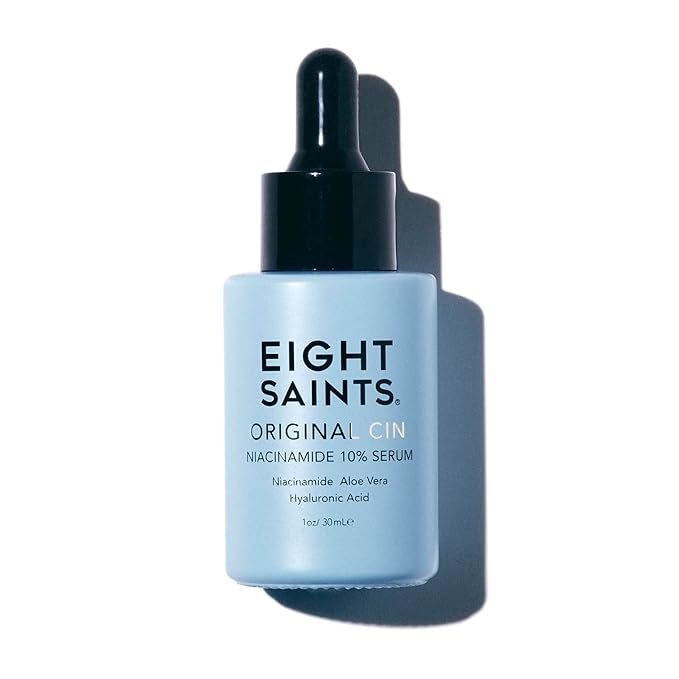 Eight Saints Original Cin, 10% Niacinamide Serum For Face Anti Aging, Natural and Organic, Facial Serum to Reduce Fine Lines, Dark Spots, Large Pores, and Wrinkles, 1oz