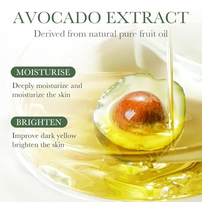 Avocado Skincare Sets, 6Pcs Skincare Gift Set with Facial Cleanser, Face Serum, Face Cream, Eye Cream, Toner, moisturizing Lotion, Anti Aging Skin Care Sets & Kits, Hydrating Facial Kit for women