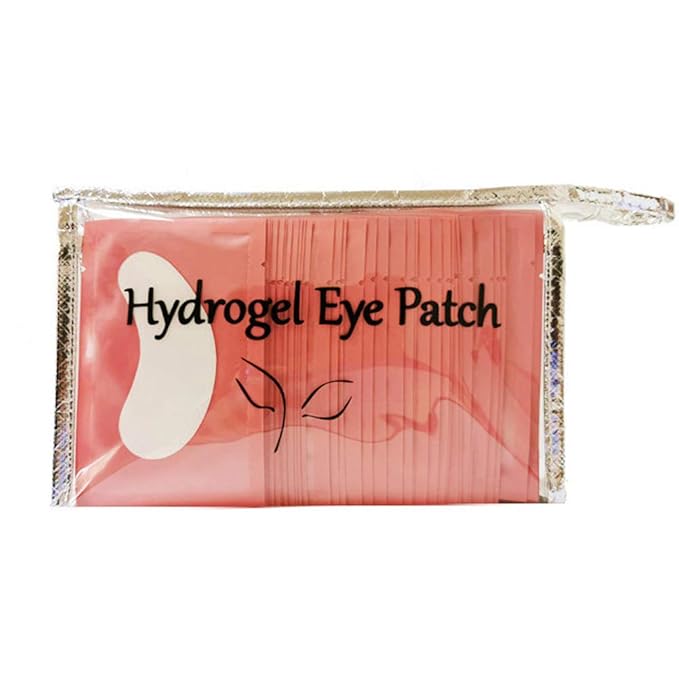 Under Eye Pads, Lint Free Lash Extension Eye Gel Patches for Beauty Salon False Eyelash Extensions Grafting, Hydrogel Eye Mask Beauty Makeup Tool (110 pairs with bag)