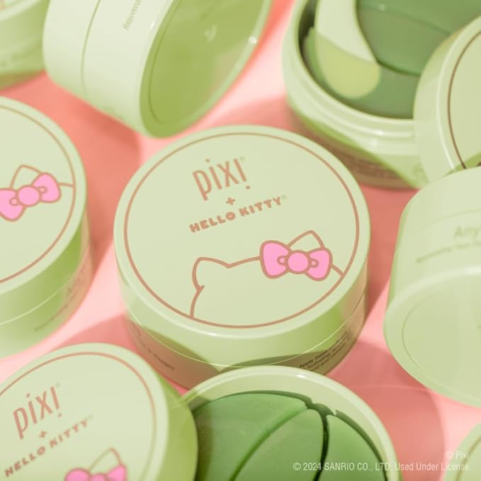 Pixi + Hello Kitty AnyWhere Patches, Multipurpose Hydrogel Under-Eye Patches, Hyaluronic, Caffeine & Retinol Eye Patches For Under Eyes, Revitalize Eye Area, 45 pairs / 90 Patches