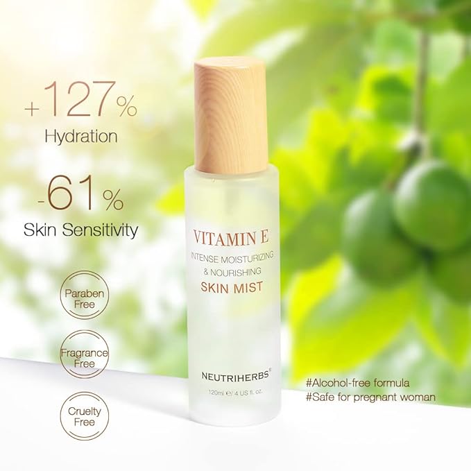 Neutriherbs Face Mist Vitamin E Hydrating Face Mist Natural Facial Spray Mist Moisturizing Soothing Skin Care US 4 fl.oz