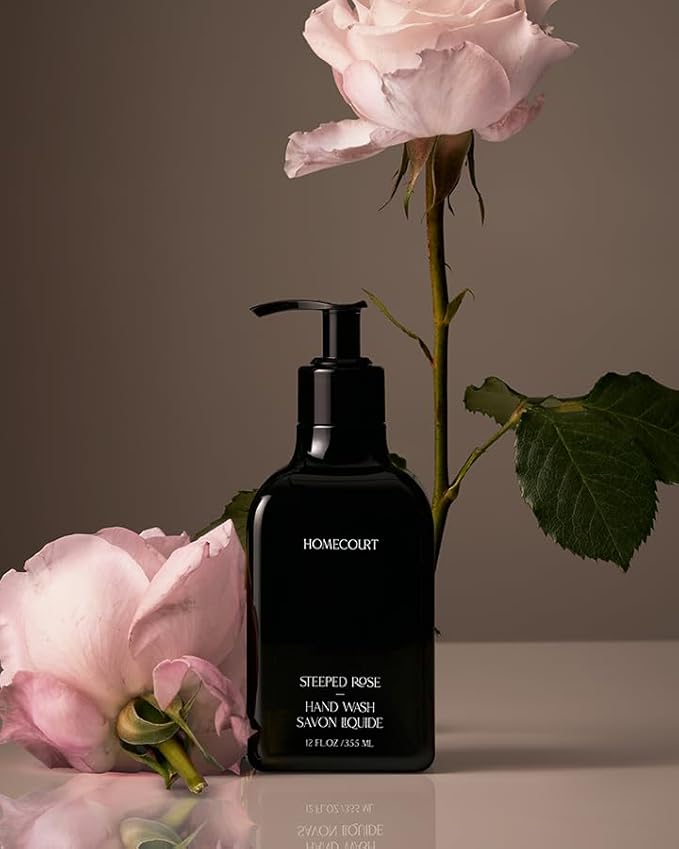 Homecourt Hand Wash, Gently Cleanses & Hydrates, Removes Dirt & Debris Without Irritating Skin, Clean Formula, Steeped Rose, 12 fl oz