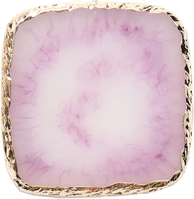 1 Piece Nail Art Palette Nail Polish Palette Mixing Palette Makeup Plate Nail Plates for Nail Art Nail Tip Holder Nail Art Display (Light Purple Square)