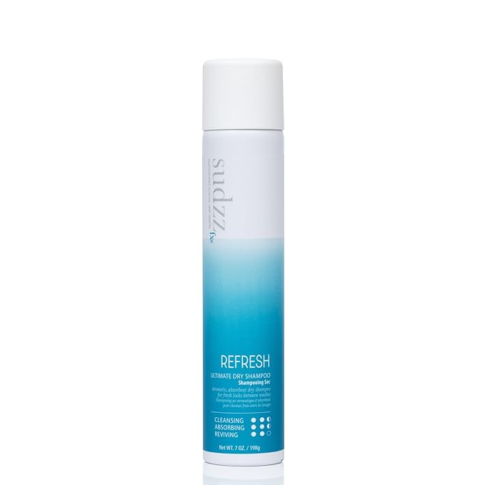 SUDZZFX Refresh Ultimate Dry Shampoo for Women - Waterless Shampoo - for Most Hair Types - Absorbs Excess Oil - Adds Light Volume & Texture - Color Protection