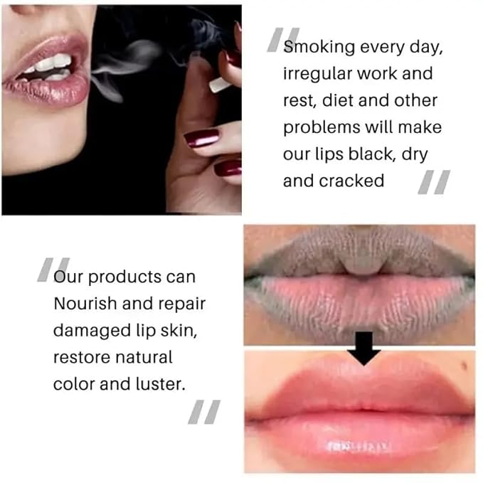 2PCS Handmade Plant lip balm Pink Lips Serum Brighten Dark Lips Bleaching Essence Lip Balm Repair Fine Lines Brighten Moisture Exfoliator Lip Care (Pink)