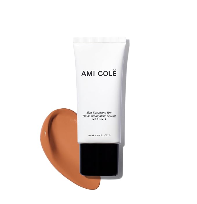 AMI COLÉ Skin-Enhancing Tinted Moisturizer (Medium 1), tinted moisturizer for face, bb cream, skin tint, face makeup