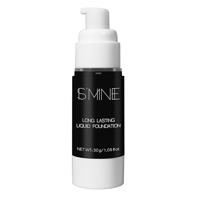 IS'MINE Black Liquid Foundation Makeup, Matte Flawless Finish Foundation, Vegan & Cruelty-Free (1.05 Fl Oz, 042)