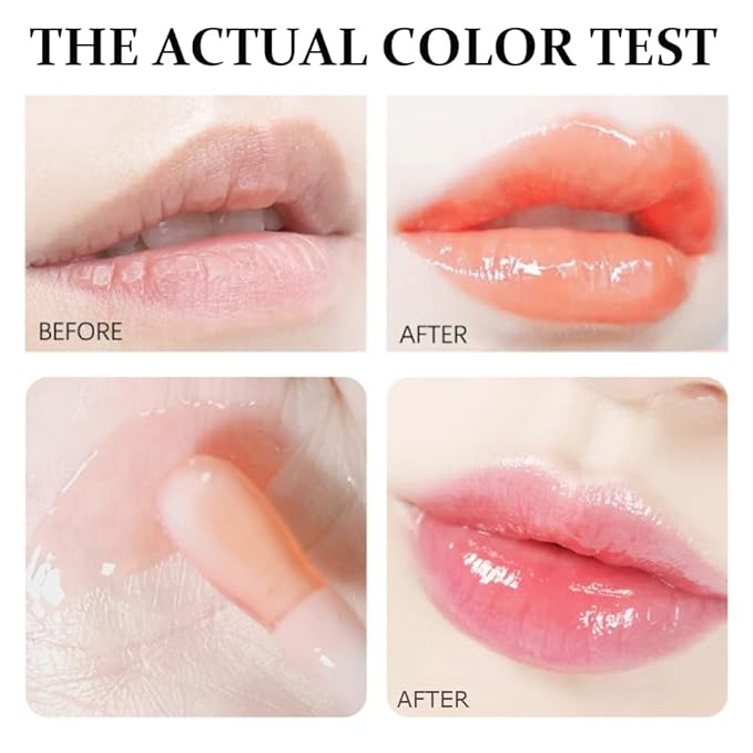 Yasovigi Hydrating Lip Oil Plumping Lip Tint Moisturizing Lip Gloss, Transparent Lip Balm Care Stick Nourishing Repairing Non-sticky, Moisture&Lighten Lip Lines (Rosewood)