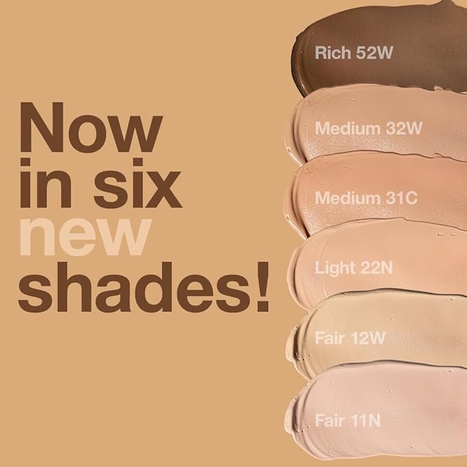 Palladio Full-Coverage Color Correction CC Cream, Oil-Free with Peptides & Vitamin C, Best for Correcting Redness and Uneven Skin Tone, Buildable Foundation Coverage (Rich 52W)