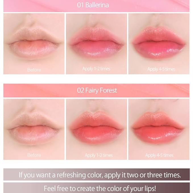 Sparkle Cute Changes Color Lip Balm #03 Swan Lake｜Colored Lip Cream Lip Gloss, Glitter Lip Care Lip Pack Birthday Gift Glitter Gift Sequin Shiny Spangle Lipbalm crema de labios de color