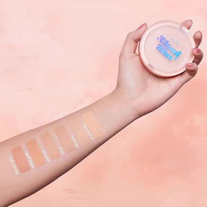 Beauty Amorus Cloud Blur Matte Balm Foundation, Full Coverage, Creamy Smooth Made in Korea, K-Beauty, Even Buildable Texture, Patch Free, Easy to Blend (Buff Beige, 0.3 oz)