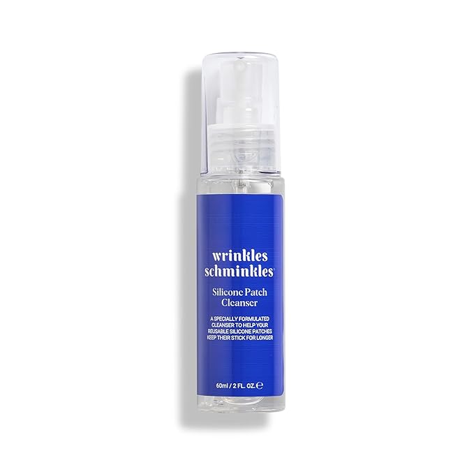 Wrinkles Schminkles Patch Cleanser - for Adhesive Preservation While Gently Cleaning Silicone Wrinkle Patches -Ultimate Face Rejuvenation Kit - (2 Fl Oz)