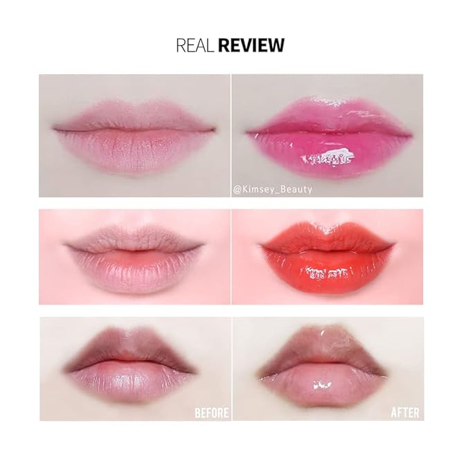 keybo Lip Plumper Dotom Lip Plus 16 Colors, 3 Steps Extreme Plumping Clear Lip Gloss by Essence Lip Care Oil & 16 Color Tints from Korean Makeup (31. Grand Master-Spring Glass)