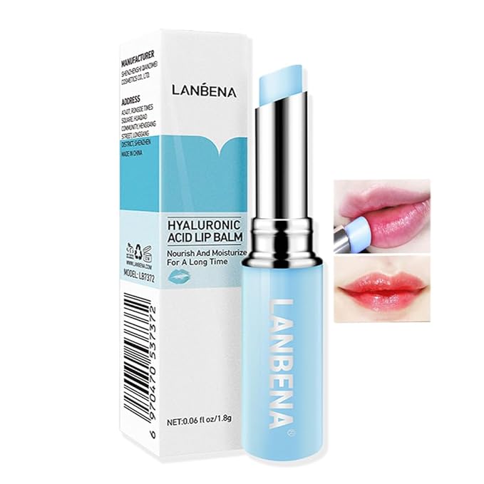 LANBENA Hyaluronic Acid Lip Balm Moisturizing Lips Long-Lasting Protection Nourishing Lip Care (1.8g / 0.06 fl oz)