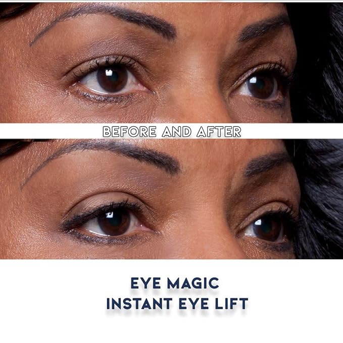 Eye Magic Premium Eyelid Lift (L/XL Kit + Gel) Made in America Lifts and Defines Droopy, Sagging or Hooded Eyes Safe For Daily Use