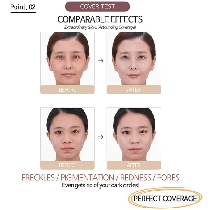 Miba SEASON 2 Full Coverage Big Cushion Foundation SPF50+ PA++++ Refill (23)