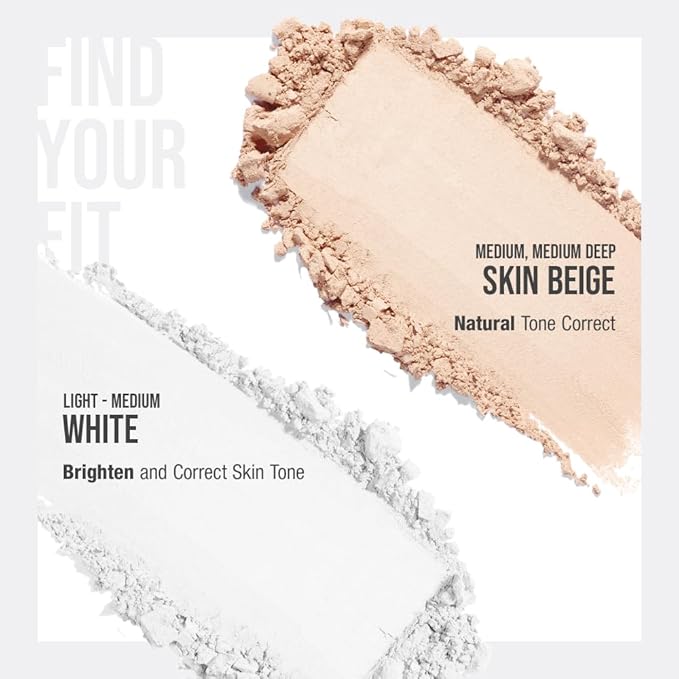 Translucent Set Finishing Powder - Sebum Control Face Loose Powder, Matte & Silky Finish, Lightweight, Long-lasting, Korean Makeup, 0.24 Oz. (02 Skin Beige, 0.24 Oz.)