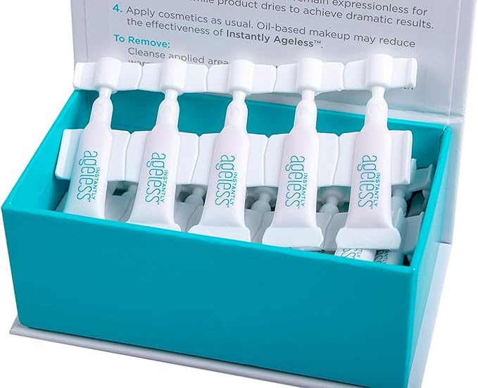 Instantly Ageless Facelift in A Box - Instant Eye Bag Remover Puffiness -1 Box of 25 Vials - Instant Under Eye Bags Remover - Wrinkle Tightener - Instant Wrinkle Remover for Face Instant Lift
