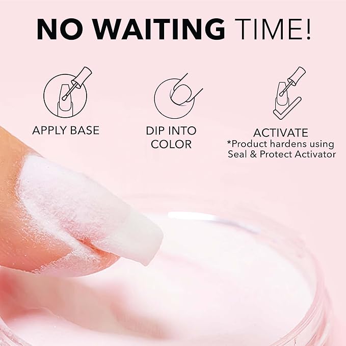 Kiara Sky Long Lasting Nail Dip Powder Pink Tones 1 oz, Pink Slippers