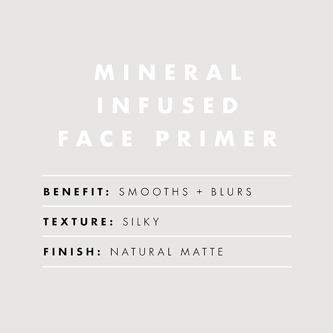 e.l.f. Mineral Infused Face Primer, Primer For A Smooth Foundation Base, Fills In Fine Lines & Refines Complexion, Vegan & Cruelty-free, Large