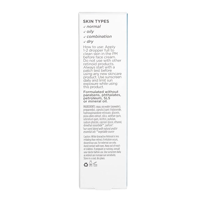 Pacifica Clean Shot Granactive Retinoid 5 Percent In Seawater Unisex, 0.8 Oz