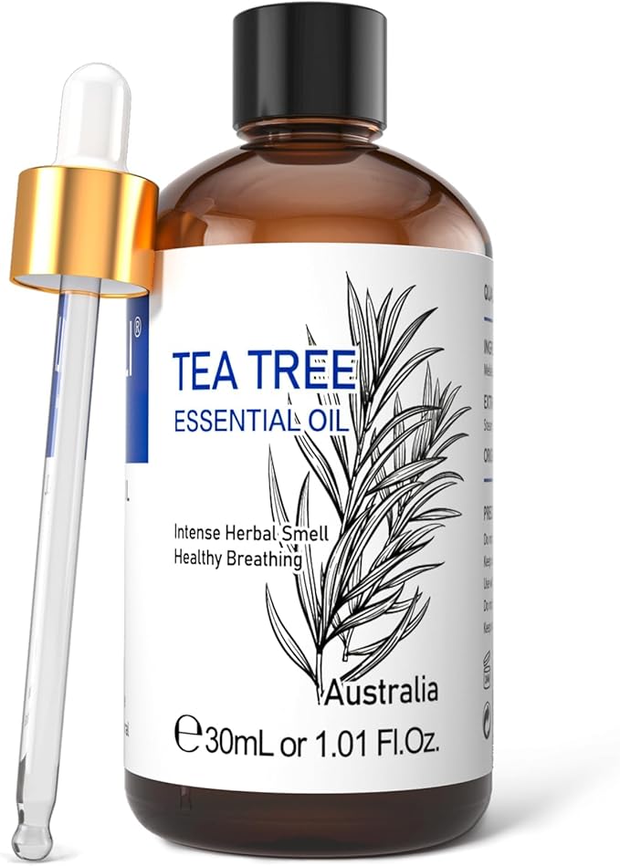 HIQILI 1 Fl Oz Tea Tree Oil, Nail Growth, Hair Restoration, Can be Added to Shampoo, Body wash, Foot Soak Use - 30ML