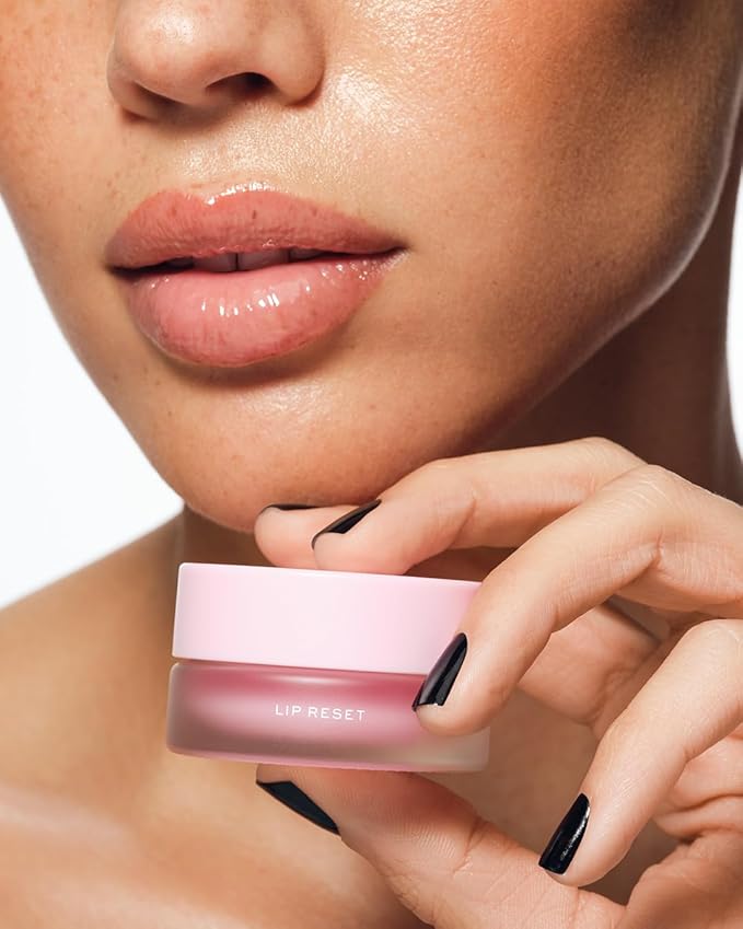 MAKE Beauty Lip Reset Overnight Lip Mask. Nourishing, Hydrating Lip Treatment for Dry, Flaky Lips. Plumps, Softens, and Smooths. Lunar Lemonade Flavor