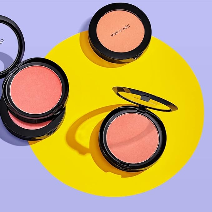 wet n wild Color Icon Blush, Effortless Glow & Seamless Blend infused with Luxuriously Smooth Jojoba Oil, Sheer Finish with a Matte Natural Glow, Cruelty-Free & Vegan - Pearlescent Pink(Packaged)