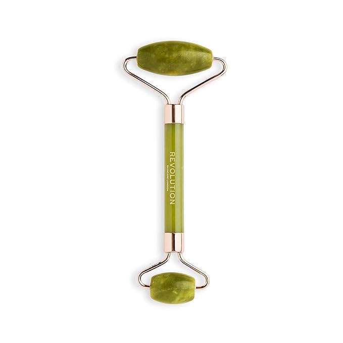 Revolution Skincare London, Jade Face Roller, Massager for Face, Neck & Body, 57g