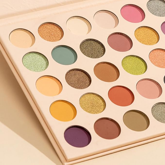 40 Girds Matte Shimmer Colorful Eyeshadow Palette for Teen Girl's Eye Makeup,High Pigmented Eye Shadow Primers Powder Palet de sombras de ojos