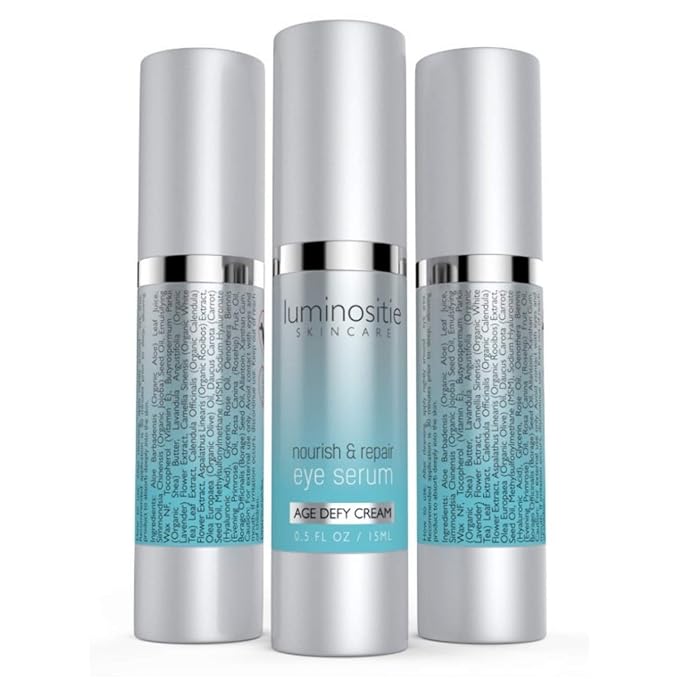 Under Eye Brightener Serum for Puffy Eyes & Dark Circles - Hydrating, Anti Aging, Under Eye Serum - Fast Absorption & Lightweight Finish