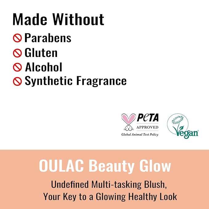 OULAC Matte Blush Makeup| Highly Pigmented Cream Blush| Natural Matte Glow| Shape & Highlight Face| Cruelty-Free Blush with Rose Oil| 08 The Miracle (matte bright coral) 4.8g