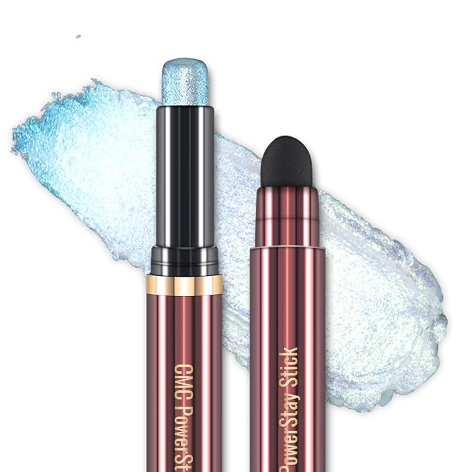 CHARMACY Duochrome Long Stay Eyeshadow Stick, Creamy Eye Shadow Stick, Multicolor-Shifting Glitter Eyeshadow, Waterproof & Smudge-Proof, High Pigmented, Built-in Smudger #04
