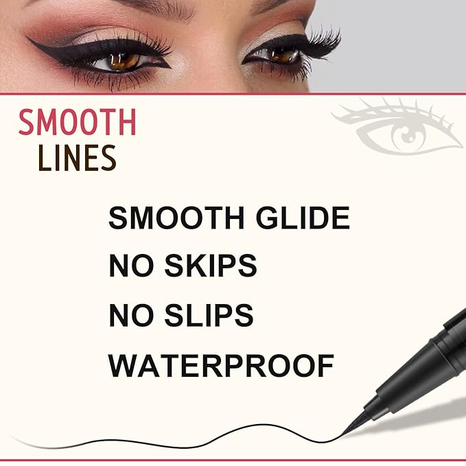 LAVONE Eyebrow Pencil Makeup Kit, with Waterproof 2-IN-1 Microblading Eyebrow Pen, Eyebrow Pomade, Eyeliner and Dual-ended Eyebrow Brush, Brow Pencil Kit for Natural Eyebrows - Chocolate