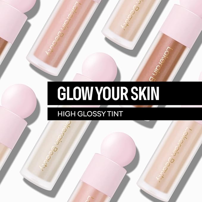 KYDA Liquid Highlighter, High Glossy Face Illuminator, Radiant Glow Liquid Filter, Silky Creamy Face Enhancing Makeup, Buildable Formula-Rose Gold