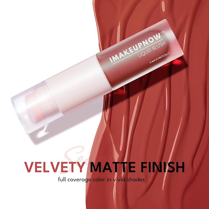 Liquid Cream Blush Stick Makeup for Cheeks | Build-in Brush - Application & Blending in One #L003