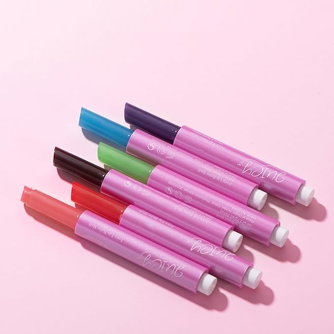 MAEPEOR Tinted Lip Balm 6 Colors Moisturizing Lip Balm Hydrating Changing Lip Gloss for Lip Care and Dry Lip (02 Berry)