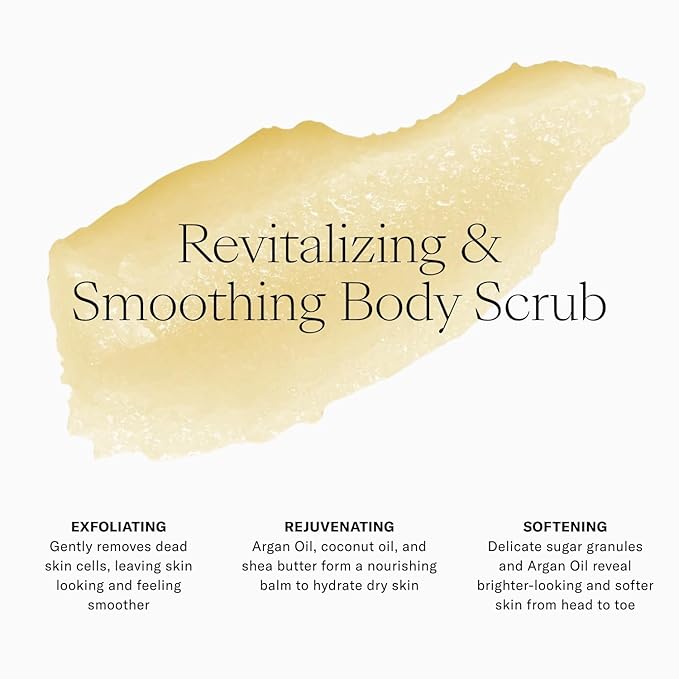 Josie Maran Bod Squad Body Care Set - Includes 2 Argan Sugar Scrubs & 2 Body Butters - Nourishes Skin with Gentle Exfoliation and Intense Hydration - Oat Milk & Honey and Lavender Citrus (4 Count)