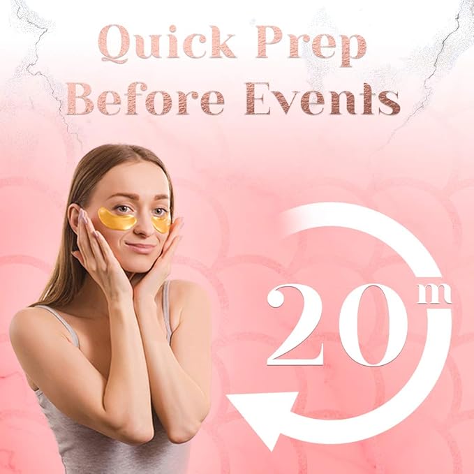 24k Gold Collagen Eye Pads Mask (Gold)