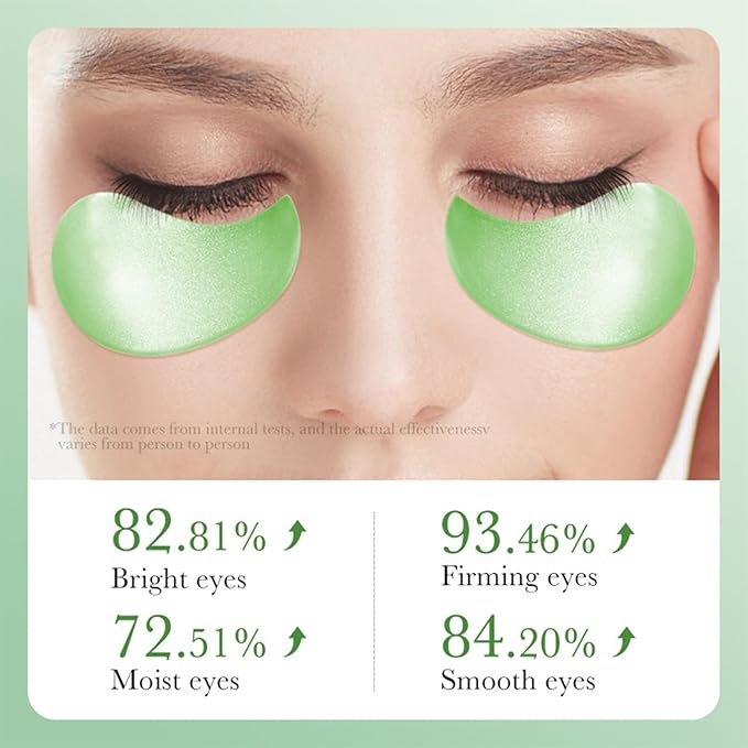 Aloe Vera Eye Masks - 60 PCS Under Eye Patches for Puffy Eyes and Dark Circles Treatments - Hydrating Eye Mask Skincare, Eye Gel Pads for Eye, Reduce Wrinkles and Fine Lines, Improve and Firm Eye Skin